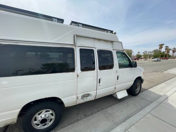 2003 Ford E250 with high top - PERFECT FOR CAMPER CONVERSION - cars for sale in Desert Hot Springs, CA – photo 2