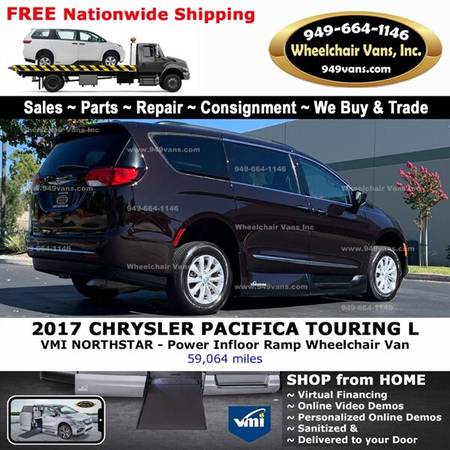 2017 Chrysler Pacifica Touring Plus Wheelchair Van VMI Northstar - -... for sale in Laguna Hills, CA – photo 7