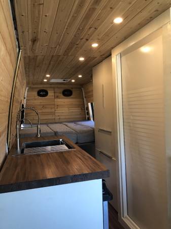Full Sprinter Van Conversion - bed, shower, toilet for sale in San Diego, CA – photo 2