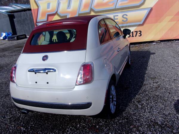2013 Fiat 500 Lounge Convertible 46,000 Miles - cars & trucks - by... for sale in Kittanning, PA – photo 5