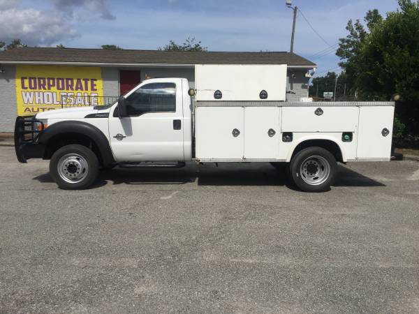 2015 FORD F550 REGULAR CAB 4X4 11' UTILITY BODY DIESEL DUALLY - cars... for sale in Wilmington, NC – photo 3
