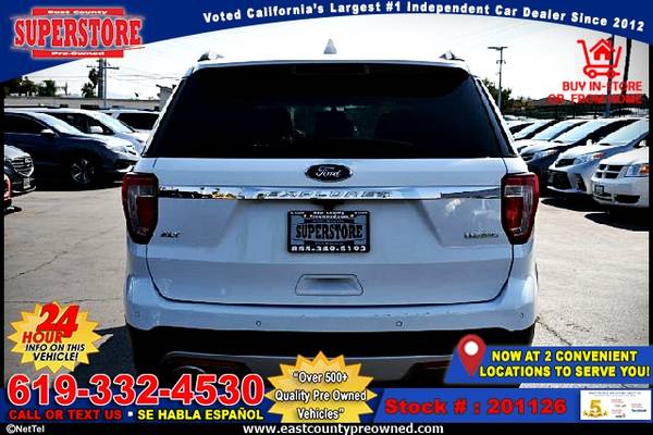 2017 FORD EXPLORER XLT -EZ FINANCING-LOW DOWN! - cars & trucks - by... for sale in El Cajon, CA – photo 8