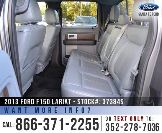 *** 2013 Ford F150 Lariat *** SYNC - Leather Seats - Flex Fuel Engine for sale in Alachua, FL – photo 18