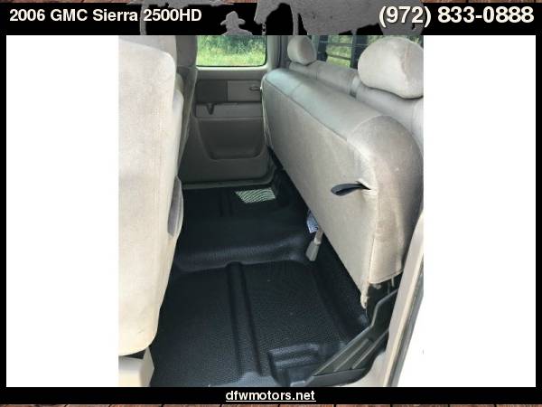 2006 GMC Sierra 2500HD 4WD SLE1 Ext Cab 143.5" WB for sale in Lewisville, TX – photo 21