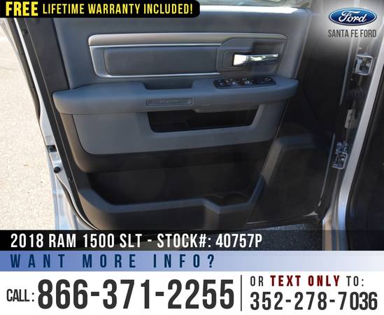 2018 RAM 1500 SLT 4WD SIRIUS Radio - Bluetooth - Camera for sale in Alachua, GA – photo 12