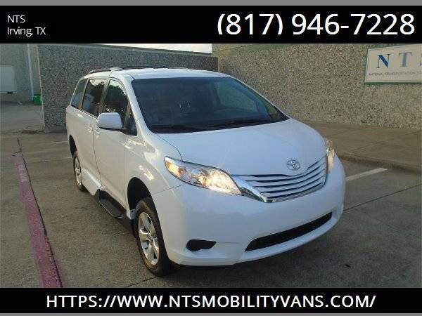 2017 TOYOTA SIENNA MOBILITY HANDICAPPED WHEELCHAIR POWER RAMP VAN for sale in irving, TX – photo 3
