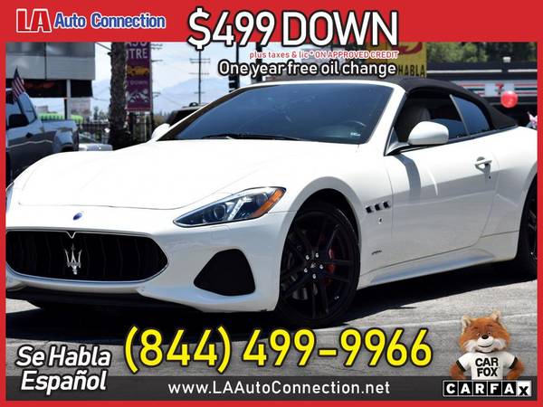 2018 Maserati *GranTurismo* *Convertible* *Sport* $1,641 /mo for sale in Van Nuys, CA – photo 3