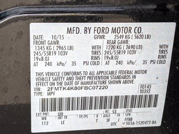 2015 Ford Edge Titanium AWD All Wheel Drive SKU: FBC07220 - cars & for sale in Fort Worth, TX – photo 24