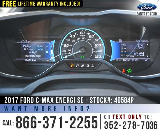 *** 2017 Ford CMax Energi SE *** SYNC - Cruise Control - Camera -... for sale in Alachua, GA – photo 15