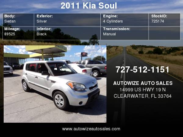 2011 Kia Soul 5dr Wagon 5-Speed for sale in Clearwater, FL – photo 8