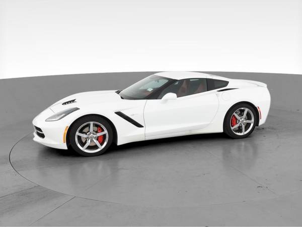 2014 Chevy Chevrolet Corvette Stingray Coupe 2D coupe White -... for sale in San Marcos, TX – photo 4