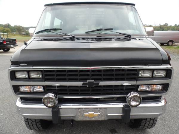 1995 *Chevrolet* *G30* *1-Ton 4x4 Cargo Van* Black - cars & trucks -... for sale in Johnstown , PA – photo 8