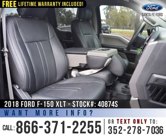 2018 FORD F-150 XLT 4X4 Leather, Backup Camera, F150 4WD for sale in Alachua, FL – photo 19