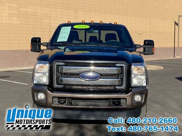 BLACK BEAUTY 2016 FORD F-350 KING RANCH CREW CAB 4X4 SHORTBED 6.7 LI... for sale in Tempe, AZ – photo 2