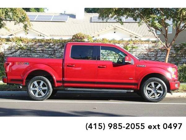 2016 Ford F150 F150 F 150 F-150 truck Lariat 4D SuperCrew (Red) for sale in Brentwood, CA – photo 8