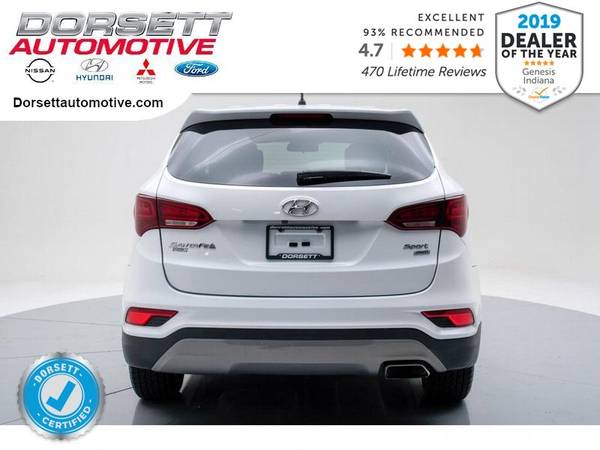 2018 Hyundai Santa Fe Sport hatchback Pearl White - cars & trucks -... for sale in Terre Haute, IN – photo 7
