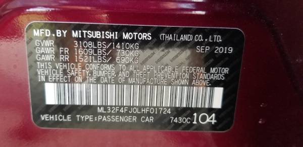 2020 Mitsubishi Mirage G4 Limited Edition - cars & trucks - by... for sale in Biloxi, MS – photo 16
