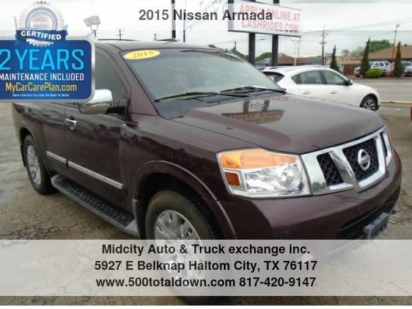 2015 Nissan Armada 2WD 4dr Platinum Ltd Avail 500totaldown com for sale in Haltom City, TX – photo 8