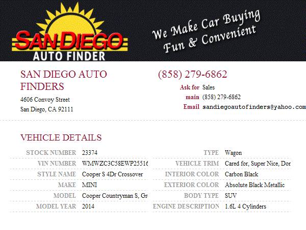 2014 MINI Countryman S SKU: 23374 MINI Countryman S SUV - cars & for sale in San Diego, CA – photo 24