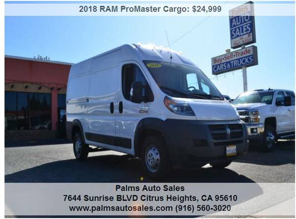 2018 Ram Promaster 1500 3dr 136 Wb High Roof 34K MILES for sale in Citrus Heights, CA – photo 2