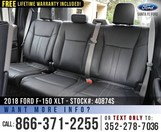 2018 FORD F-150 XLT 4X4 Leather, Backup Camera, F150 4WD for sale in Alachua, FL – photo 16