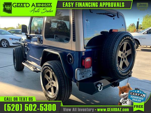 2001 Jeep WRANGLER/TJ for 13, 495 or 208 per month! - cars & for sale in Tucson, AZ – photo 3