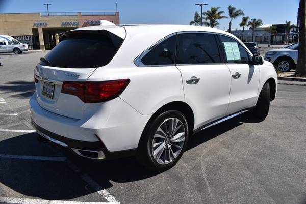 2018 Acura MDX w/Technology Pkg hatchback White - - by for sale in Oxnard, CA – photo 6