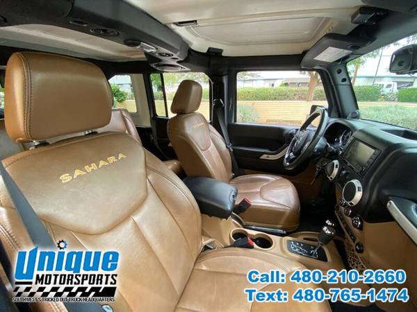 2014 JEEP WRANGLER UNLIMITED SAHARA 4WD HARDTOP UNIQUE TRUCKS - cars for sale in Tempe, NM – photo 24