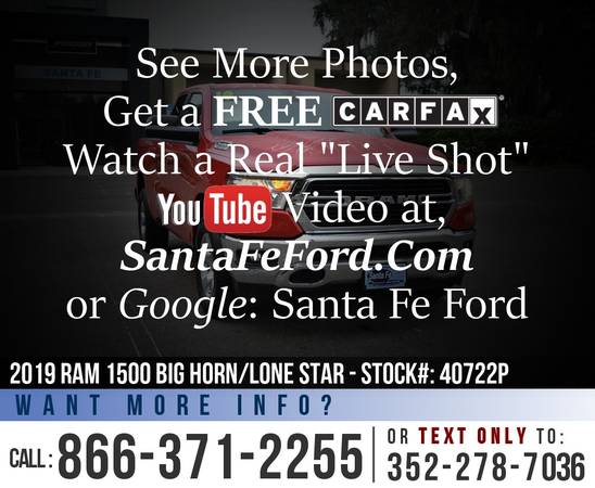 2019 Ram 1500 Big Horn/Lone Star *** Camera, SIRIUS, Bedliner *** -... for sale in Alachua, FL – photo 23