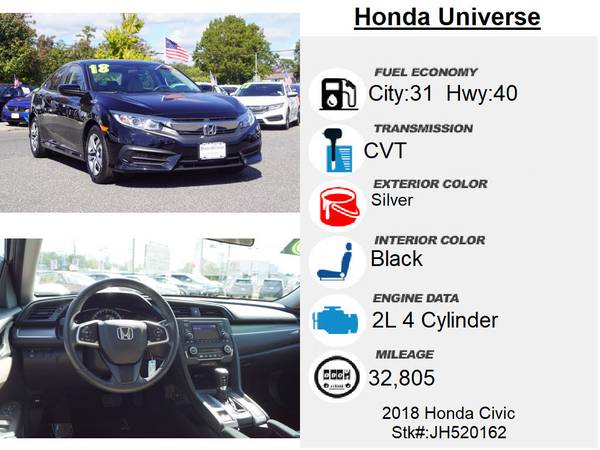 2018 Honda Civic LX - cars & trucks - by dealer - vehicle automotive... for sale in Lakewood, NJ – photo 7
