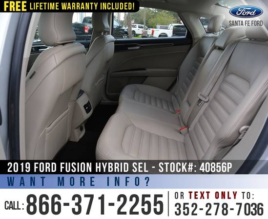 *** 2019 Ford Fusion Hybrid SEL *** ActiveX Seats - Bluetooth -... for sale in Alachua, GA – photo 19