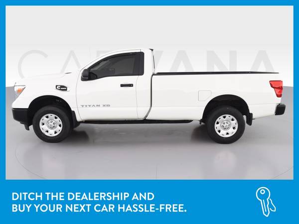 2017 Nissan TITAN XD Single Cab S Pickup 2D 8 ft pickup White for sale in Raleigh, NC – photo 4