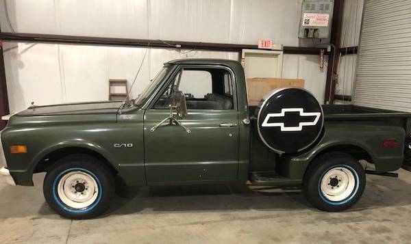 1969 Chevy C10 Stepside Pickup with Spare Tire Cover for sale in Cleveland, NC