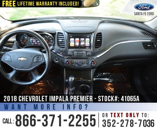 18 Chevrolet Impala Premier Onstar, Remote Start, Camera for sale in Alachua, FL – photo 16