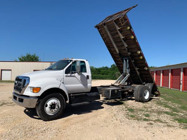 2015 Ford F650 20ft Flatbed Dump Truck - 146k Miles for sale in Hutto, TX – photo 8