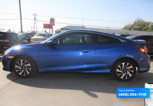 2016 Honda Civic LX 2dr Coupe 6M 0 Down WAC/Your Trade - cars & for sale in Oklahoma City, OK – photo 9