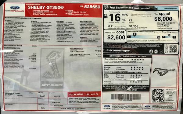 NEW 2017 FORD MUSTANG SHELBY GT 350 for sale in SCHUYLER, NE, NE – photo 10