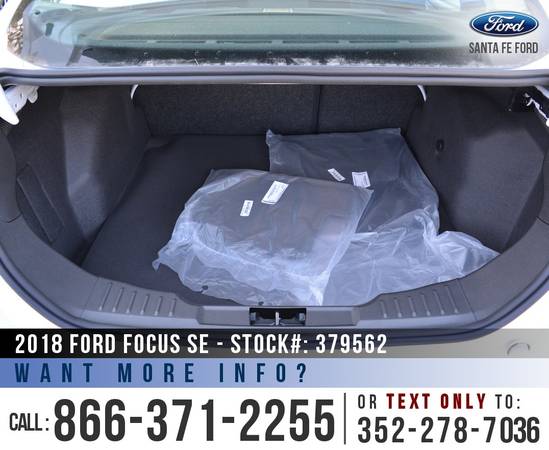 2018 FORD FOCUS SE *** Tinted, Backup Camera, SYNC *** for sale in Alachua, FL – photo 16