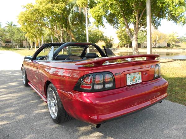 SUPERCHARGED! 1994 FORD MUSTANG COBRA SVT CONVERTIBLE! - cars & for sale in Fort Myers, FL – photo 3