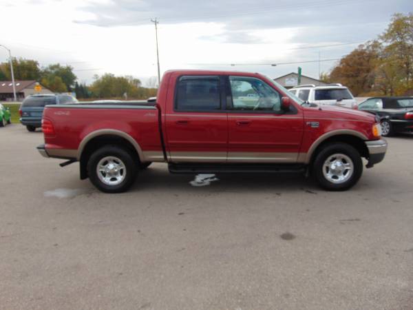 2002 FORD F150 LARIAT 4DR SUPERCREW 4X4 4.6LTR_V8 LOADED MOON_CLEAN_... for sale in Union Grove, IL – photo 6
