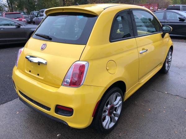 2015 Fiat 500 Sport - Cool Modern Pearl Yellow Color - Automatic -... for sale in binghamton, NY – photo 4