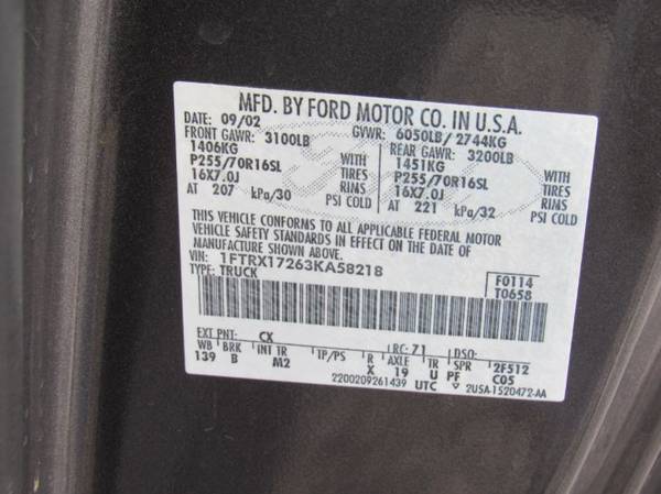 2003 Ford F150 pickup Dark Shadow Gray Clearcoat Metallic for sale in Tucson, AZ – photo 3