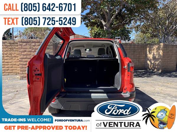 222/mo - 2018 Ford EcoSport S - - by dealer - vehicle for sale in Ventura, CA – photo 9