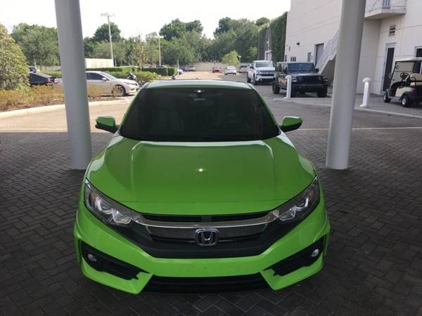 2016 Honda Civic EX-L coupe Energy Green Pearl - - by for sale in Clermont, FL – photo 2