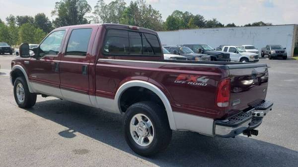2005 FORD F250--LARIAT--CREW CAB--4WD--DIESEL--180K MILES--BURGANDY for sale in Lenoir, NC – photo 4