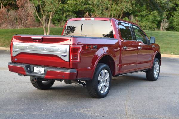 2015 FORD F150 4X4 PLATINUM - CLEAN TITLE - 3.5 ECOBOOST - RUST FREE... for sale in Cary, NC – photo 5