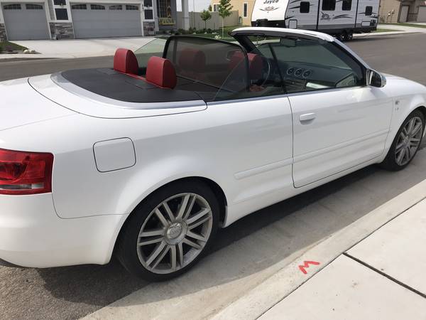 2007 Audi S4 Quattro Cabriolet Arctic White with Red Leather! - cars for sale in Twin Falls, ID – photo 2