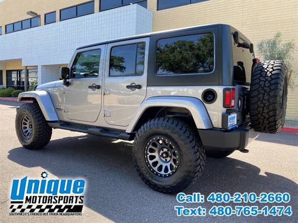 2017 JEEP WRANGLER UNLIMITED SAHARA 4WD 4DR UNIQUE TRUCKS - cars & for sale in Tempe, NM – photo 3