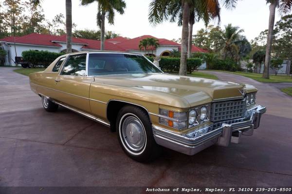 1974 Cadillac Coupe DeVille - 51K Miles, Leather, All Original Survi for sale in Naples, FL – photo 12