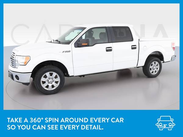 2012 Ford F150 SuperCrew Cab XLT Pickup 4D 5 1/2 ft pickup White for sale in Hobart, IL – photo 3